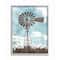 Stupell Industries Farm Windmill Blue Brown Painting Framed Wall Art